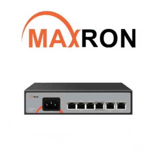 سوئیچ PoE مکسرون MSW-3004FP-2FL-60I | 4 پورت PoE با پورت پرتوان 60 وات