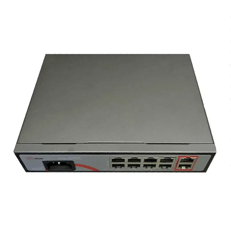 سوئیچ PoE مکسرون MSW-3008FP-2GL-120I | سوئیچ هوشمند 8 پورت PoE با 2 پورت Uplink گیگابیتی