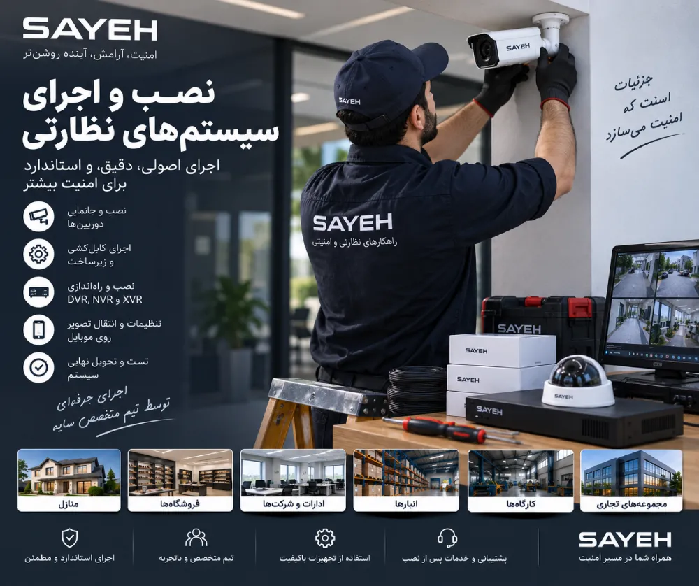 نصب و اجرای سیستمهای نظارتی